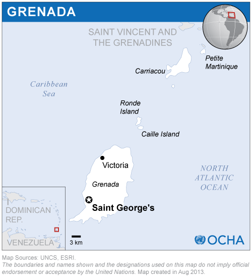 Grenada map