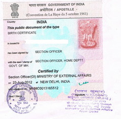 India Apostille